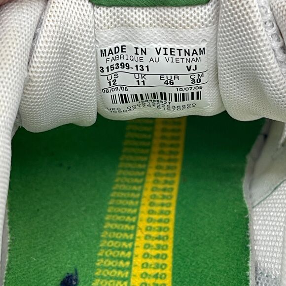 Size 12 - Nike Air Coos 315399-131 Green White Yellow Mens Running Shoes - Picture 10 of 16